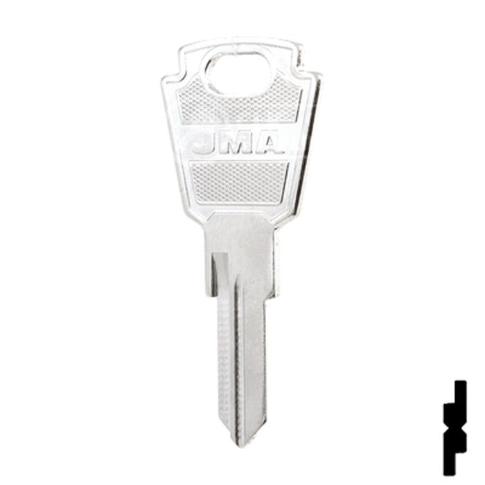 Uncut Key Blank | Chrysler, Sweeper | CHR-4D, SMS8 Equipment Key JMA USA