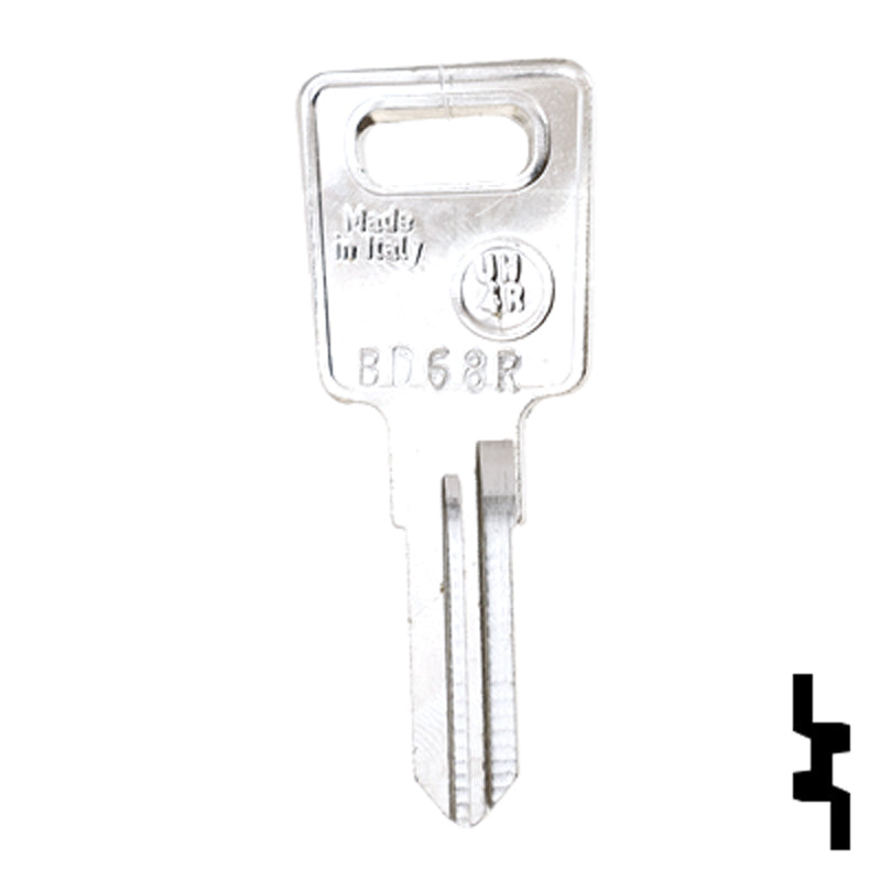 Uncut Key Blank | Errebi | BD68R Equipment Key Framon Manufacturing Company, Inc