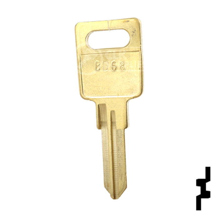 Uncut Key Blank | Hafele | BD68 Equipment Key Framon Manufacturing Company, Inc