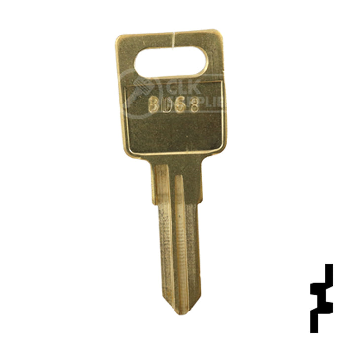 Uncut Key Blank | Hafele | BD68 Equipment Key Framon Manufacturing Company, Inc