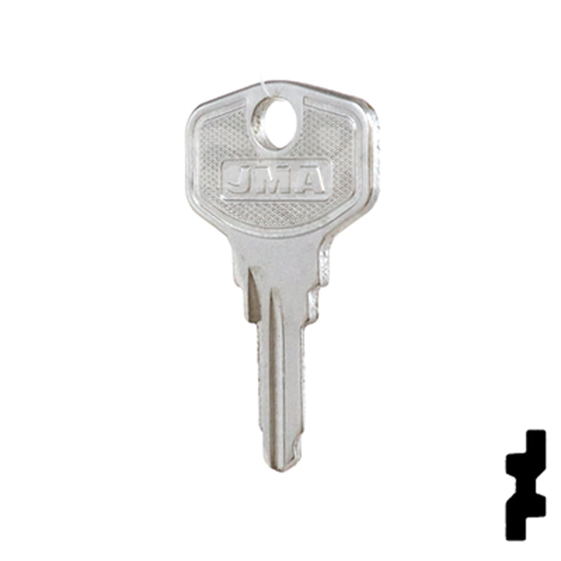 Uncut Key Blank | HP, Burg | BUR-9D Equipment Key JMA USA