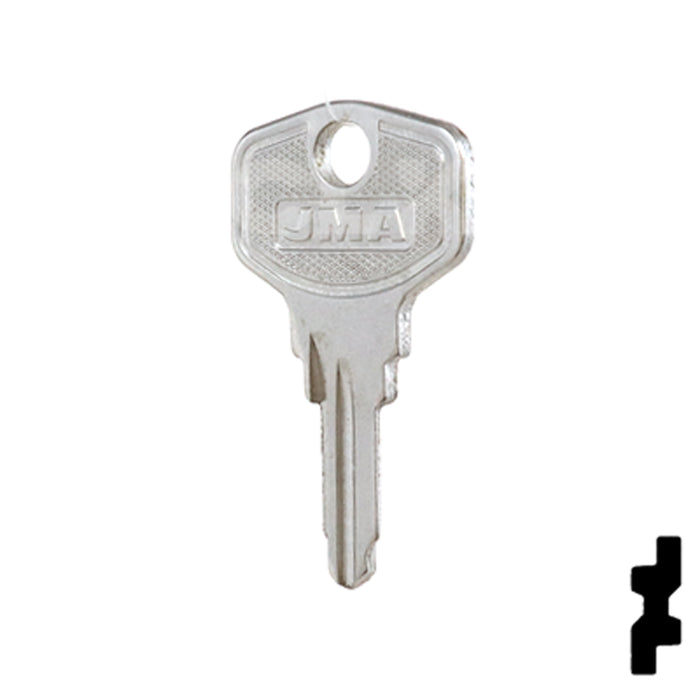 Uncut Key Blank | HP, Burg | BUR-9D Equipment Key JMA USA