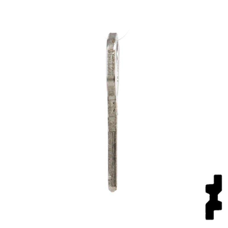 Uncut Key Blank | HP, Burg | BUR-9D Equipment Key JMA USA