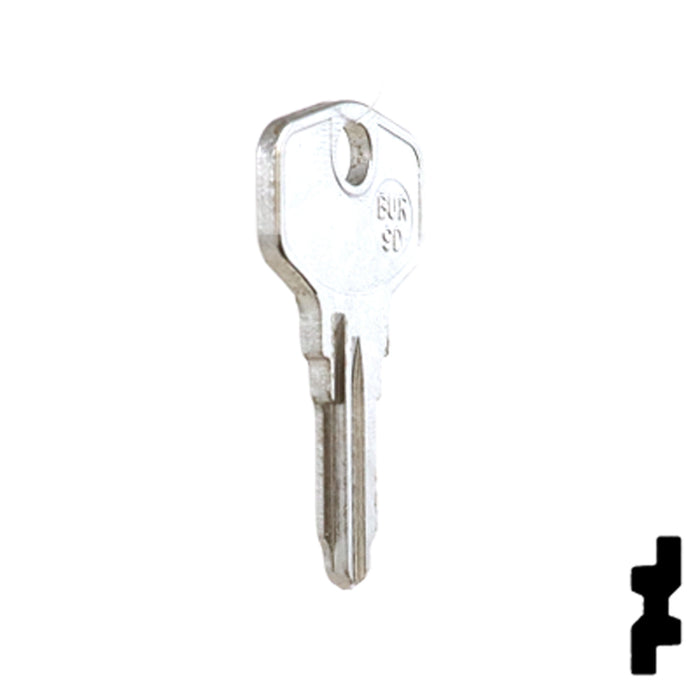 Uncut Key Blank | HP, Burg | BUR-9D Equipment Key JMA USA