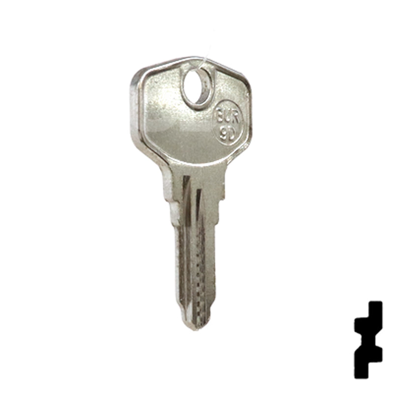 Uncut Key Blank | HP, Burg | BUR-9D Equipment Key JMA USA