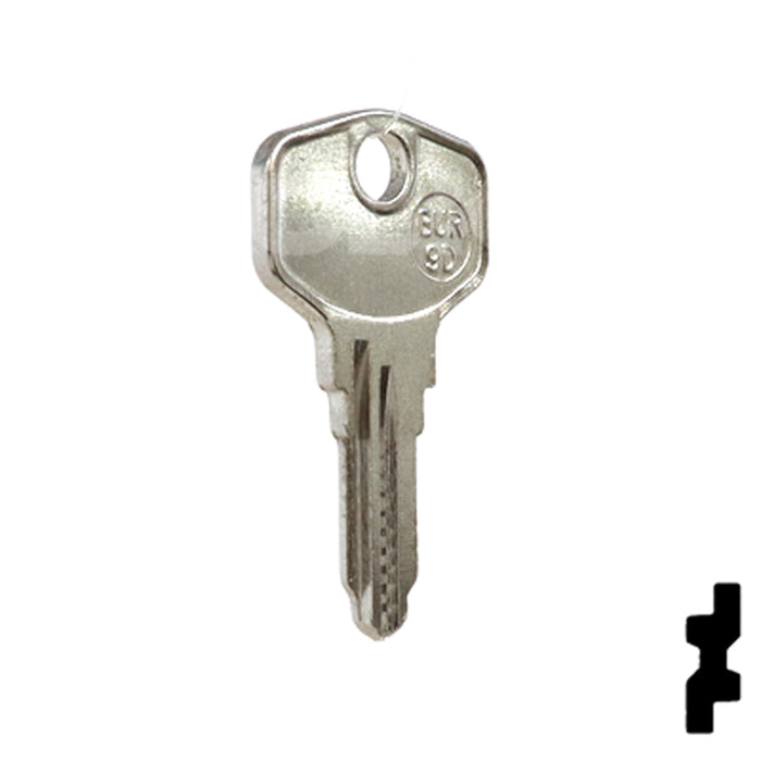 Uncut Key Blank | HP, Burg | BUR-9D Equipment Key JMA USA