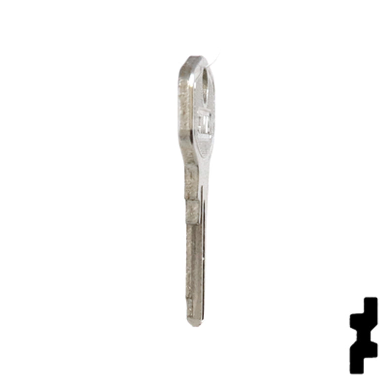 Uncut Key Blank | HP, Burg | BUR-9D Equipment Key JMA USA