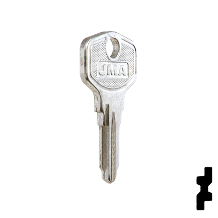 Uncut Key Blank | HP, Burg | BUR-9D Equipment Key JMA USA