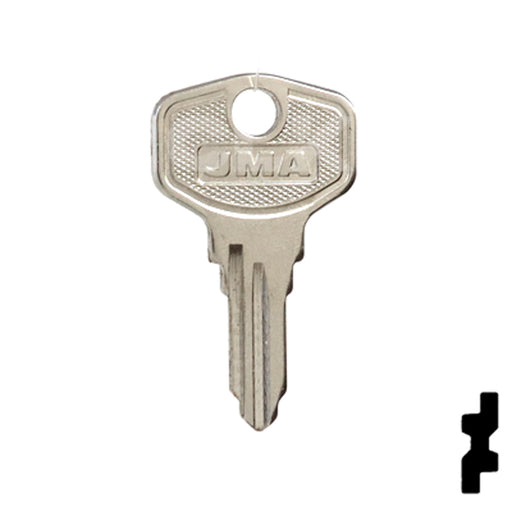 Uncut Key Blank | HP, Burg | BUR-9D Equipment Key JMA USA