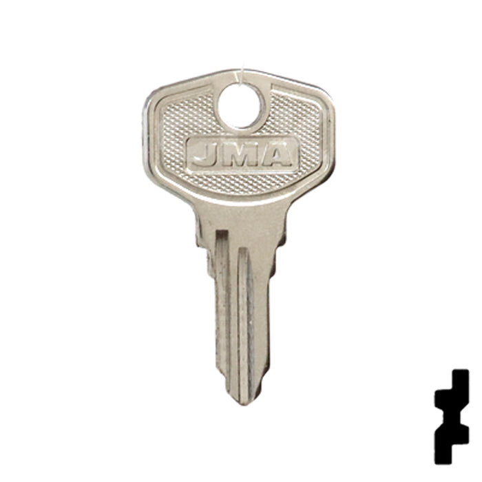 Uncut Key Blank | HP, Burg | BUR-9D Equipment Key JMA USA