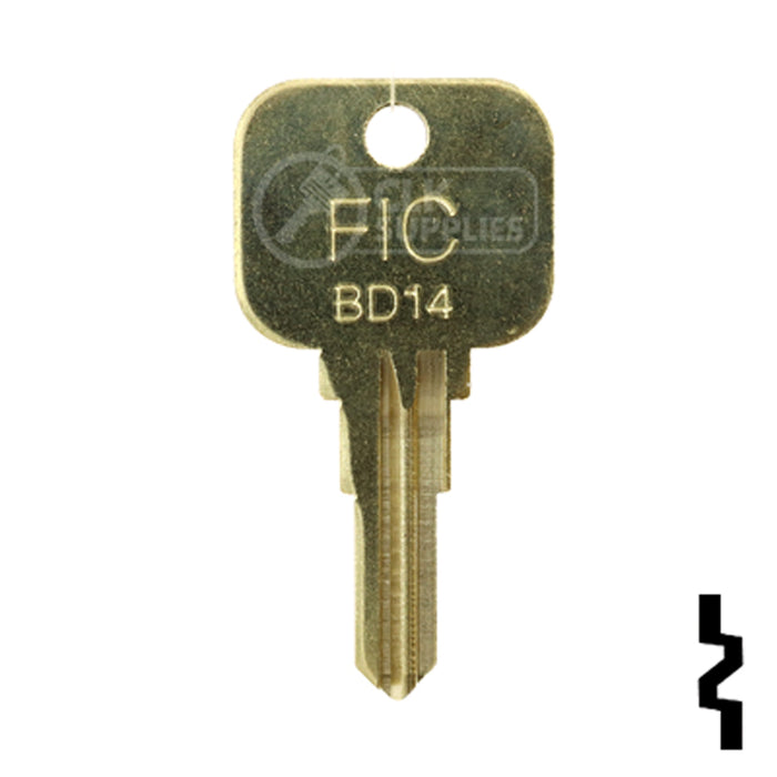 Uncut Key Blank | JCB | BD14 Equipment Key Framon Manufacturing Company, Inc