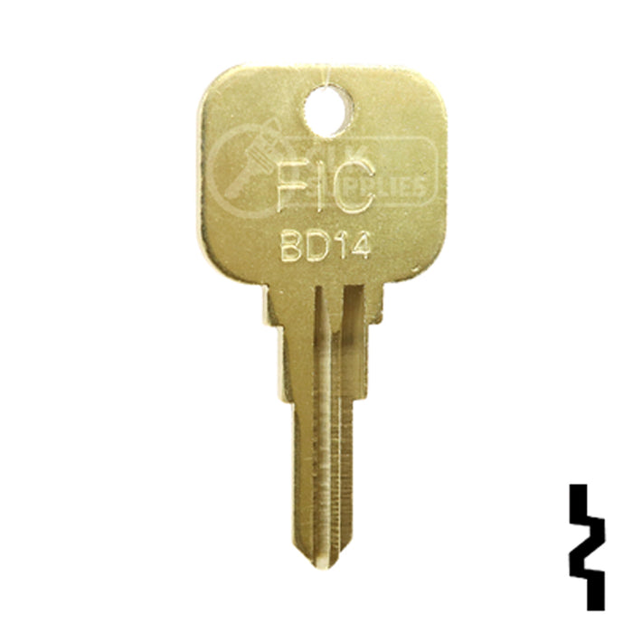 Uncut Key Blank | JCB | BD14 Equipment Key Framon Manufacturing Company, Inc