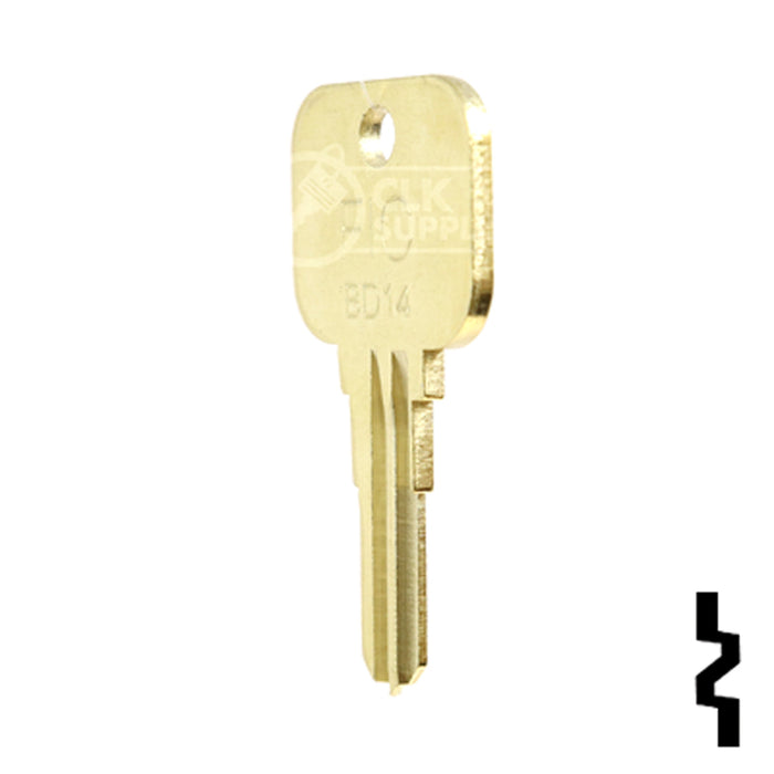 Uncut Key Blank | JCB | BD14 Equipment Key Framon Manufacturing Company, Inc