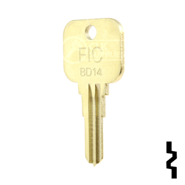 Uncut Key Blank | JCB | BD14 Equipment Key Framon Manufacturing Company, Inc