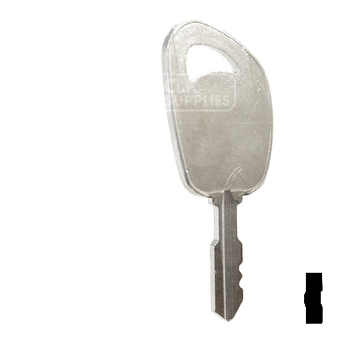 Uncut Key Blank | John Deere | D1098JD Equipment Key Ilco