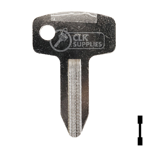 Uncut Key Blank | John Deere, Kubota | BD110 Equipment Key Framon Manufacturing Company, Inc