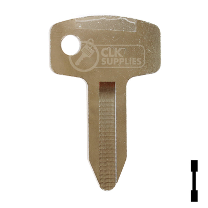 Uncut Key Blank | John Deere, Kubota | BD110 Equipment Key Framon Manufacturing Company, Inc