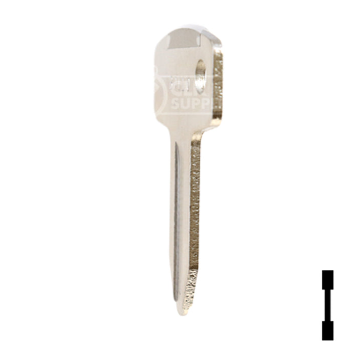 Uncut Key Blank | John Deere, Kubota | BD110 Equipment Key Framon Manufacturing Company, Inc