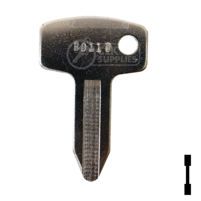 Uncut Key Blank | John Deere, Kubota | BD110 Equipment Key Framon Manufacturing Company, Inc