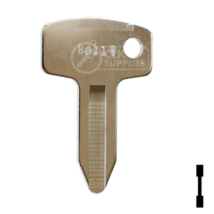 Uncut Key Blank | John Deere, Kubota | BD110 Equipment Key Framon Manufacturing Company, Inc