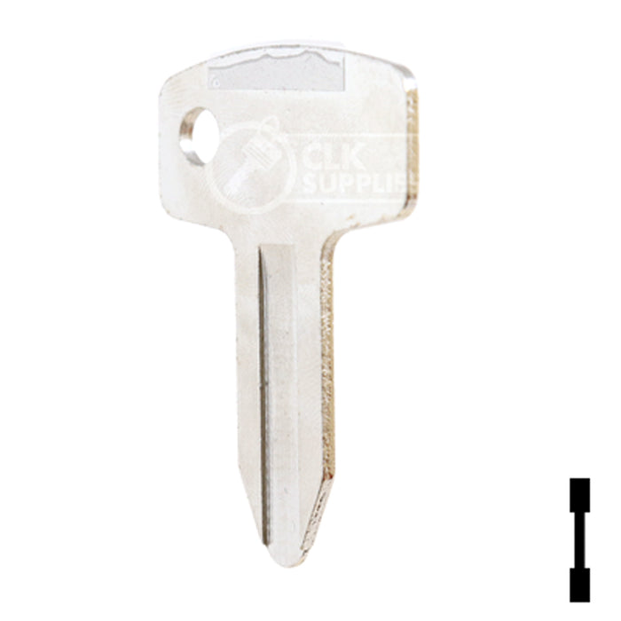 Uncut Key Blank | John Deere, Kubota | BD110 Equipment Key Framon Manufacturing Company, Inc