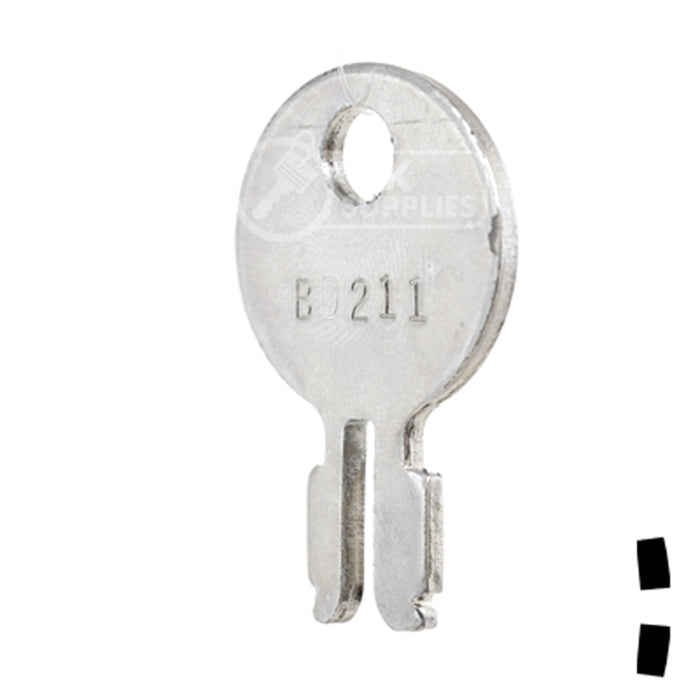 Uncut Key Blank | John Deere, Massey Ferguson | BD211 Equipment Key Framon Manufacturing Company, Inc