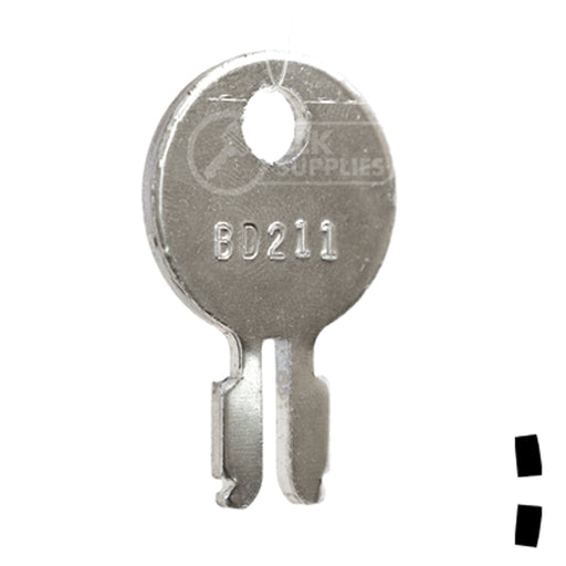 Uncut Key Blank | John Deere, Massey Ferguson | BD211 Equipment Key Framon Manufacturing Company, Inc