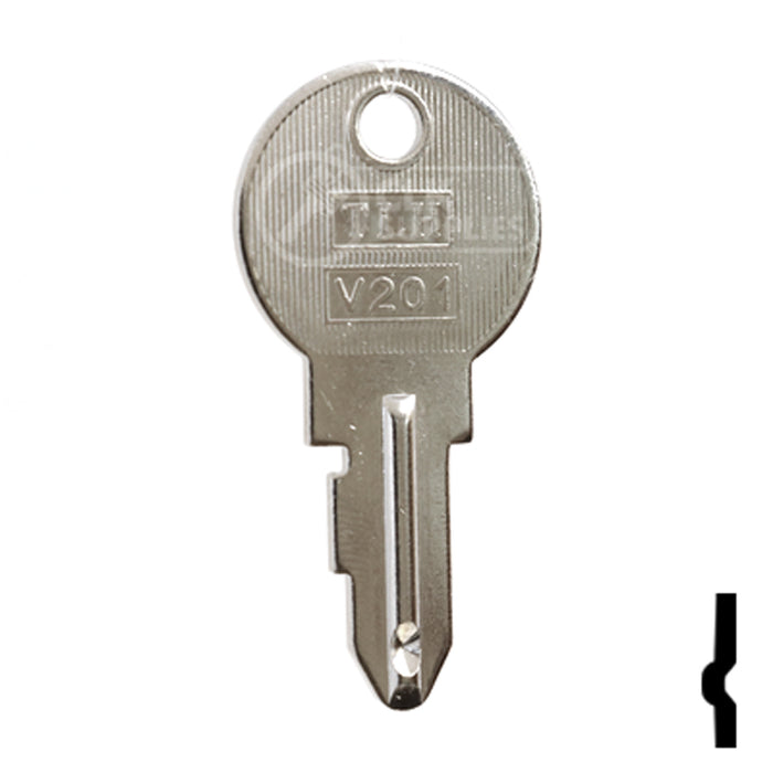 Uncut Key Blank | Kubota | BD113 Equipment Key Framon Manufacturing Company, Inc