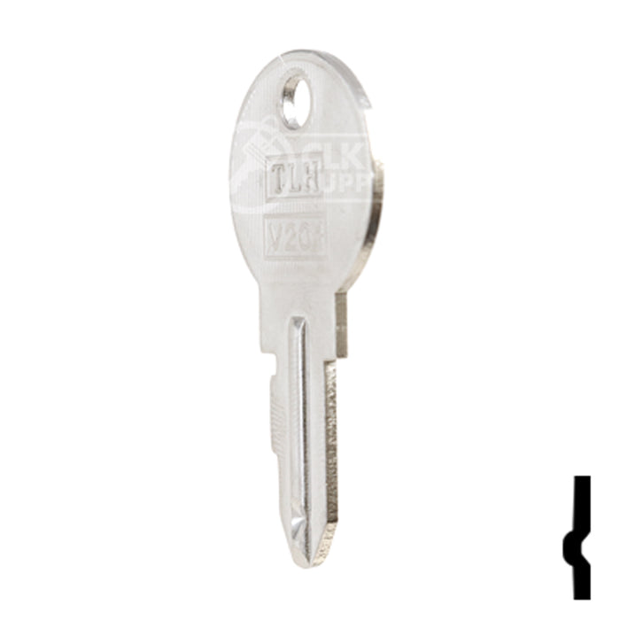 Uncut Key Blank | Kubota | BD113 Equipment Key Framon Manufacturing Company, Inc