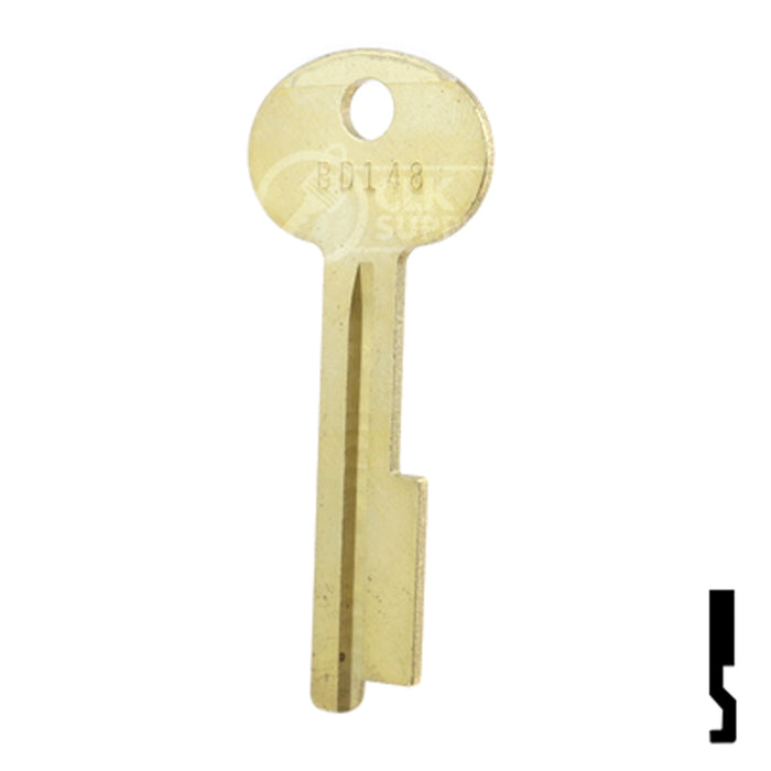 Uncut Key Blank | Kumahira | BD148 Equipment Key Framon Manufacturing Company, Inc