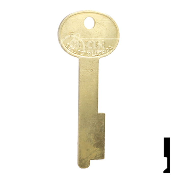 Uncut Key Blank | Kumahira | BD306R Equipment Key Framon Manufacturing Company, Inc