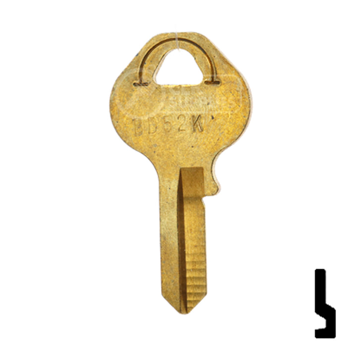 Uncut Key Blank | Master Padlock | BD52K Equipment Key Framon Manufacturing Company, Inc