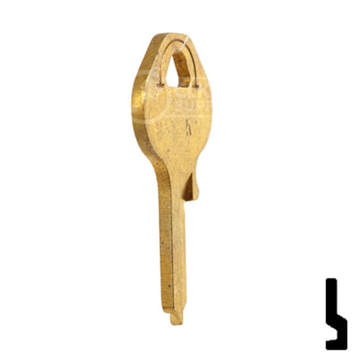 Uncut Key Blank | Master Padlock | BD52K Equipment Key Framon Manufacturing Company, Inc