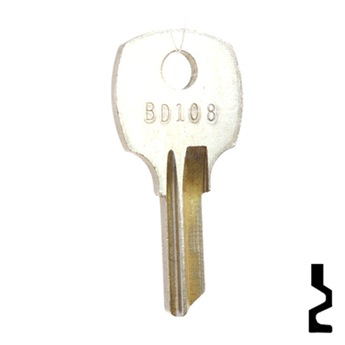 Uncut Key Blank | National, Square D | BD108 Equipment Key Framon Manufacturing Company, Inc