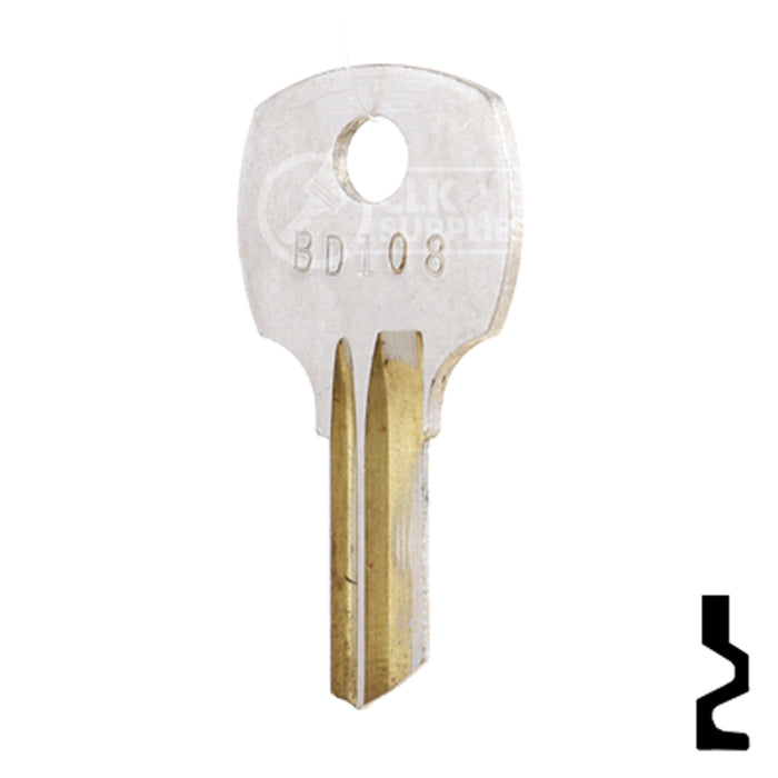 Uncut Key Blank | National, Square D | BD108 Equipment Key Framon Manufacturing Company, Inc