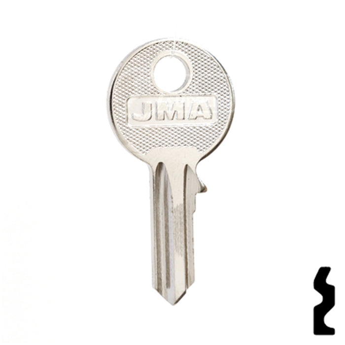 Uncut Key Blank | Ronis | RO-8D, PG2 Equipment Key JMA USA