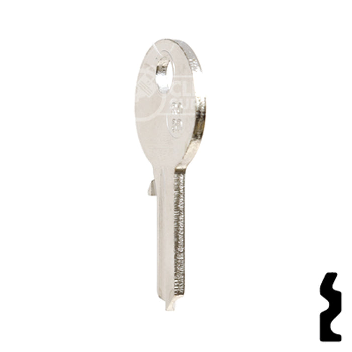 Uncut Key Blank | Ronis | RO-8D, PG2 Equipment Key JMA USA