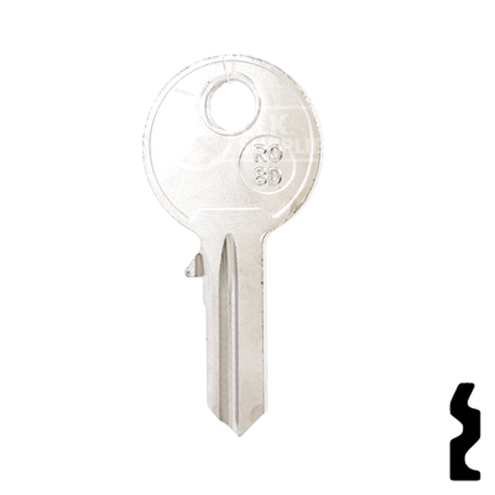 Uncut Key Blank | Ronis | RO-8D, PG2 Equipment Key JMA USA