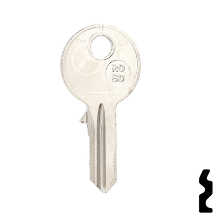 Uncut Key Blank | Ronis | RO-8D, PG2 Equipment Key JMA USA