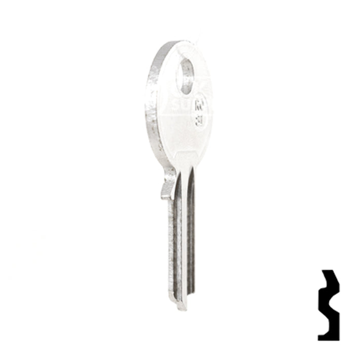 Uncut Key Blank | Ronis | RO-8I, R7DC Equipment Key JMA USA