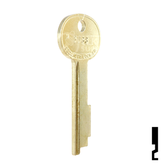 Uncut Key Blank | Security | BD38 Equipment Key Framon Manufacturing Company, Inc