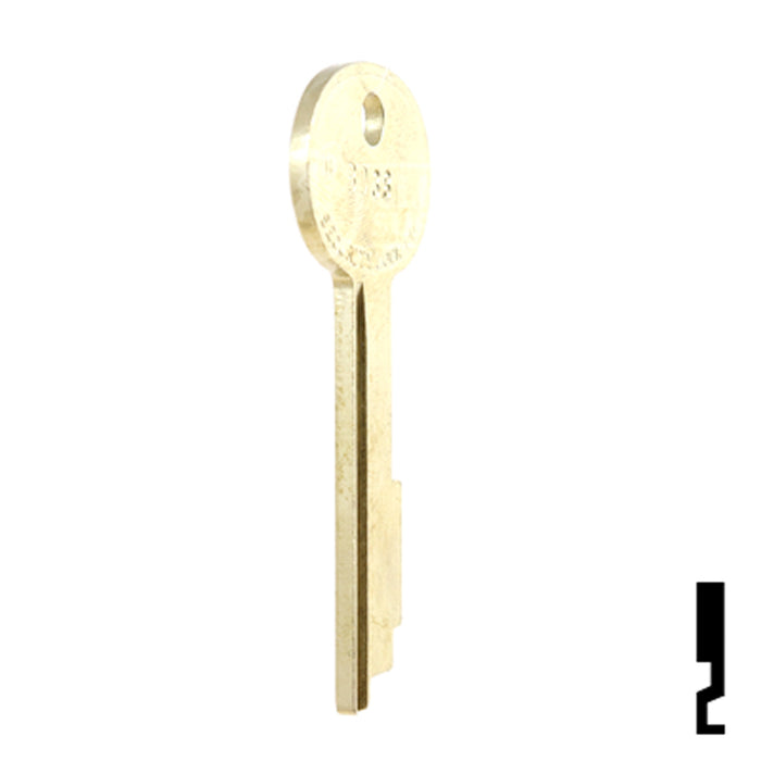 Uncut Key Blank | Security | BD38 Equipment Key Framon Manufacturing Company, Inc