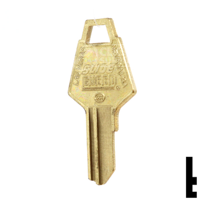 Uncut Key Blank | Slide Guard | BD77 Equipment Key Framon Manufacturing Company, Inc