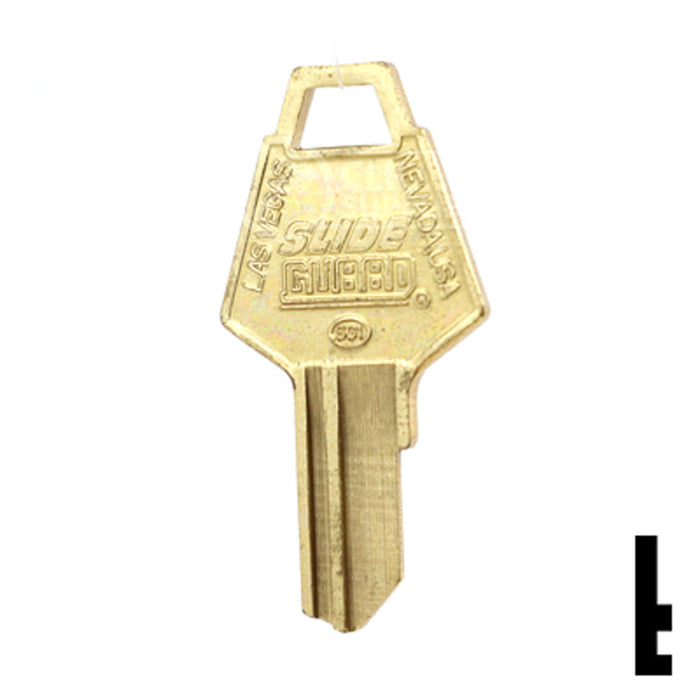 Uncut Key Blank | Slide Guard | BD77 Equipment Key Framon Manufacturing Company, Inc