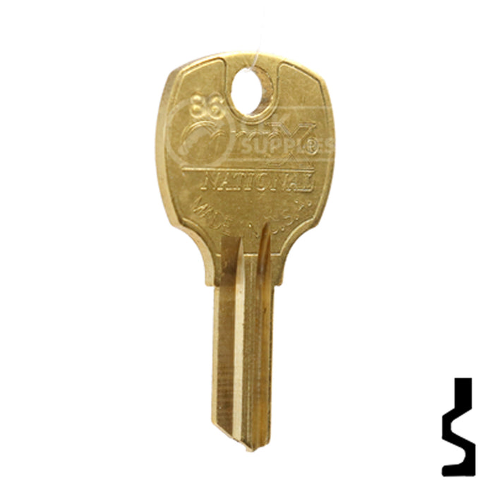 Uncut Key Blank | Square D | BD108R Equipment Key Framon Manufacturing Company, Inc