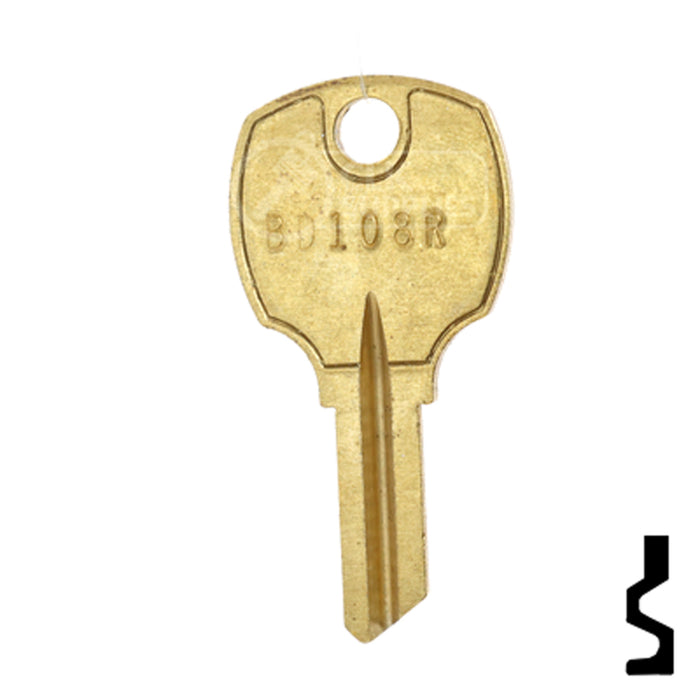 Uncut Key Blank | Square D | BD108R Equipment Key Framon Manufacturing Company, Inc