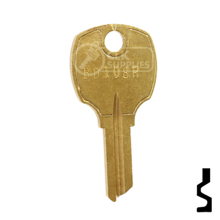 Uncut Key Blank | Square D | BD108R Equipment Key Framon Manufacturing Company, Inc