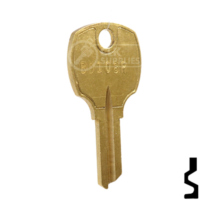 Uncut Key Blank | Square D | BD108R Equipment Key Framon Manufacturing Company, Inc