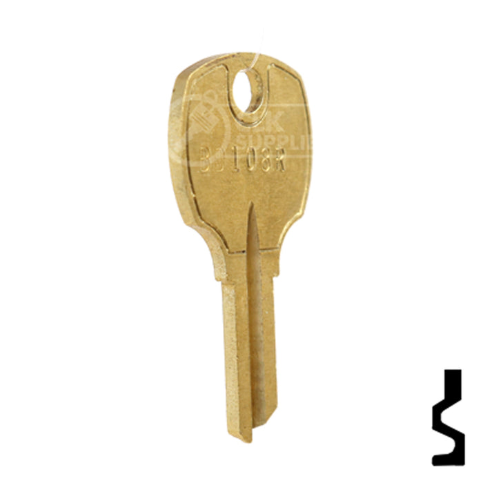 Uncut Key Blank | Square D | BD108R Equipment Key Framon Manufacturing Company, Inc