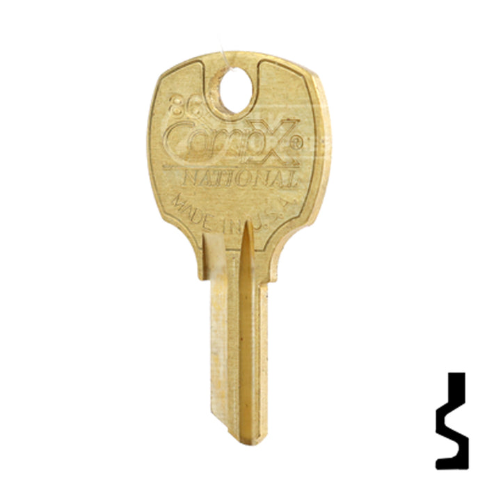 Uncut Key Blank | Square D | BD108R Equipment Key Framon Manufacturing Company, Inc